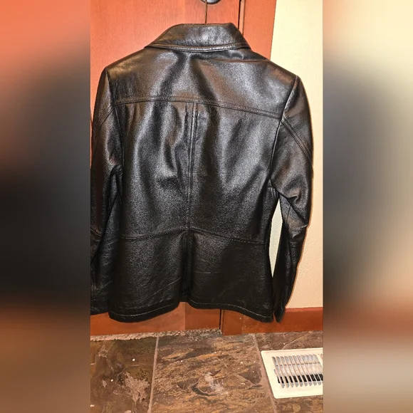 Y2k Wilson Women's Black Leather Jacket - Picture 3 of 4